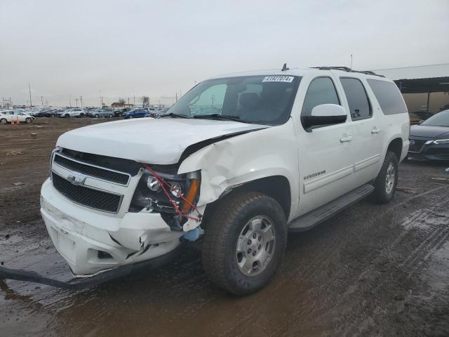 1GNSKJE73ER111392 - 2014 CHEVROLET SUBURBAN K1500 LT WHITE photo 1