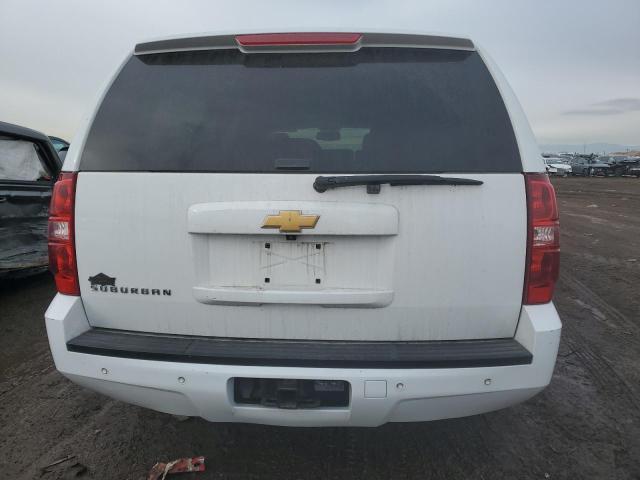 1GNSKJE73ER111392 - 2014 CHEVROLET SUBURBAN K1500 LT WHITE photo 6