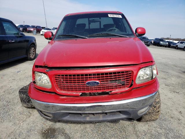 1FTRW08LX1KA22856 - 2001 FORD F150 SUPERCREW RED photo 5