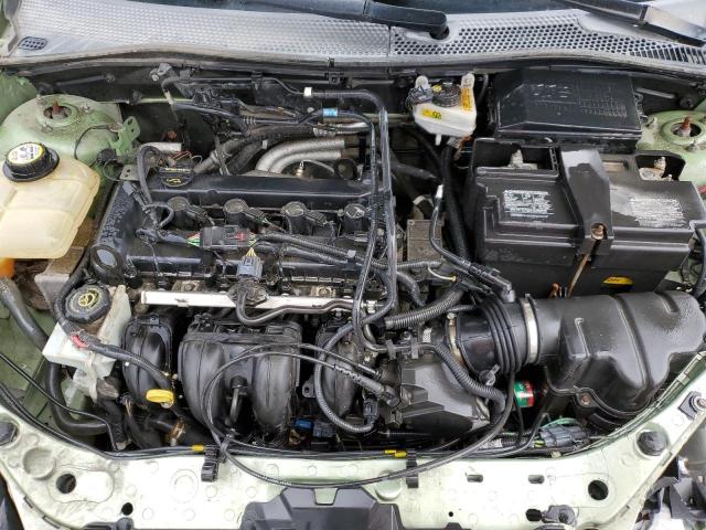 1FAHP34N67W142923 - 2007 FORD FOCUS ZX4 GREEN photo 11