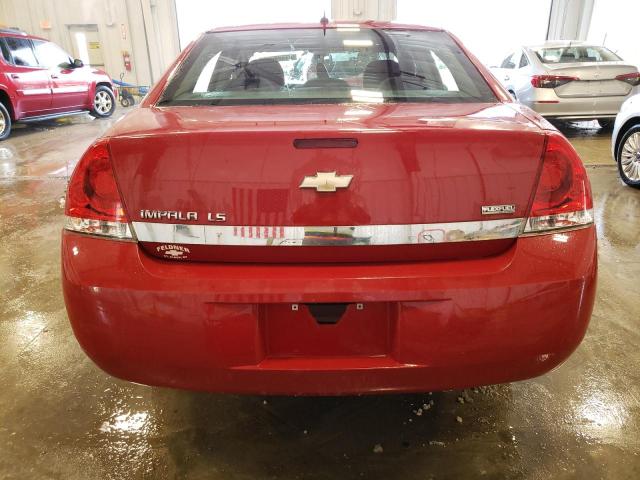 2G1WB58KX89245728 - 2008 CHEVROLET IMPALA LS RED photo 6