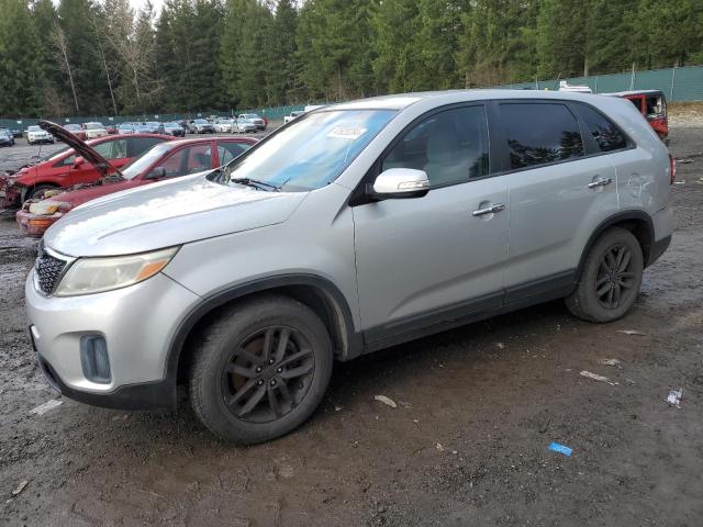 5XYKT3A66EG421551 - 2014 KIA SORENTO LX SILVER photo 1