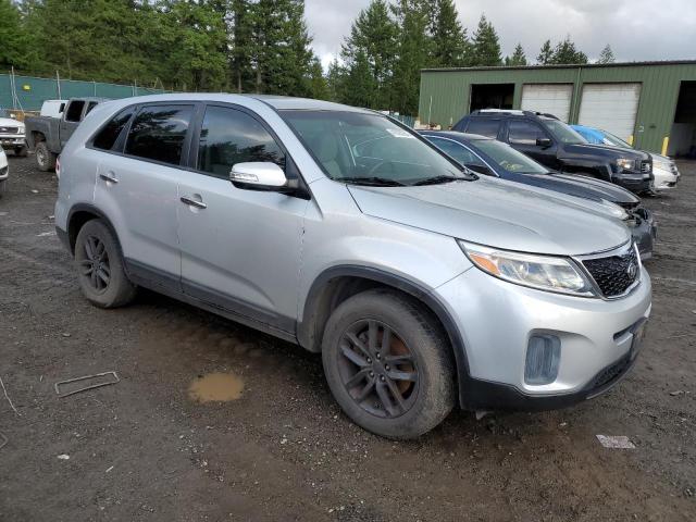 5XYKT3A66EG421551 - 2014 KIA SORENTO LX SILVER photo 4