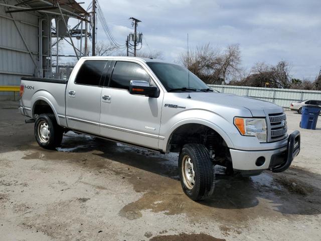 1FTFW1ET3CFC16864 - 2012 FORD F150 SUPERCREW GRAY photo 4