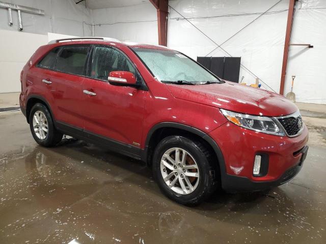 5XYKTCA65FG642835 - 2015 KIA SORENTO LX BURGUNDY photo 4