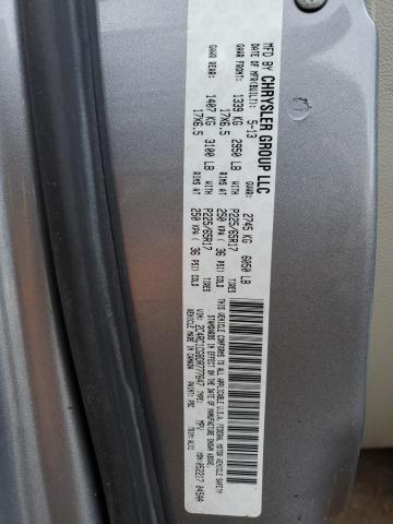 2C4RC1CG8DR777647 - 2013 CHRYSLER TOWN & COU TOURING L SILVER photo 13