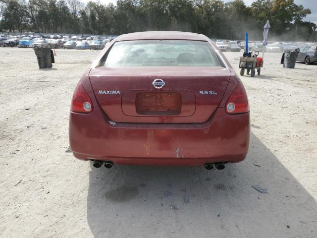 1N4BA41E84C905202 - 2004 NISSAN MAXIMA SE RED photo 6