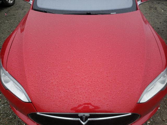 5YJSA1E46FF103697 - 2015 TESLA MODEL S წითელი ფოტო 11
