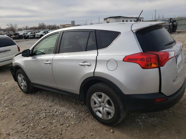 JTMBFREV2FJ030815 - 2015 TOYOTA RAV4 LE SILVER photo 2