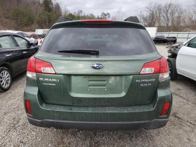 4S4BRDKC9C2210145 - 2012 SUBARU OUTBACK 3.6R LIMITED GREEN photo 6