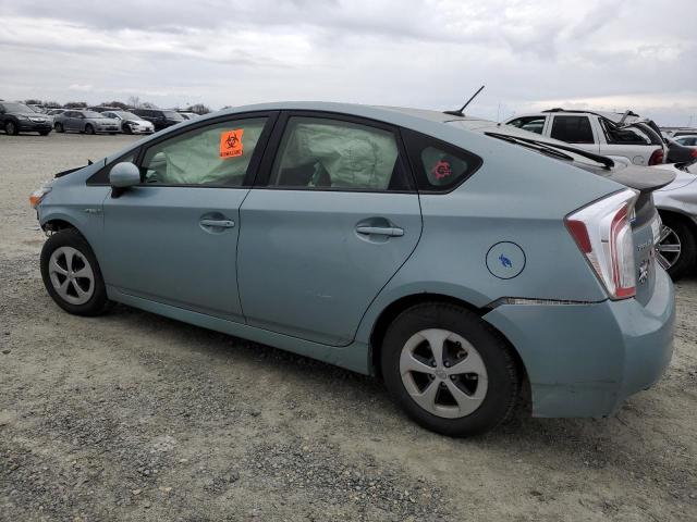 JTDKN3DU1F1913412 - 2015 TOYOTA PRIUS TURQUOISE photo 2