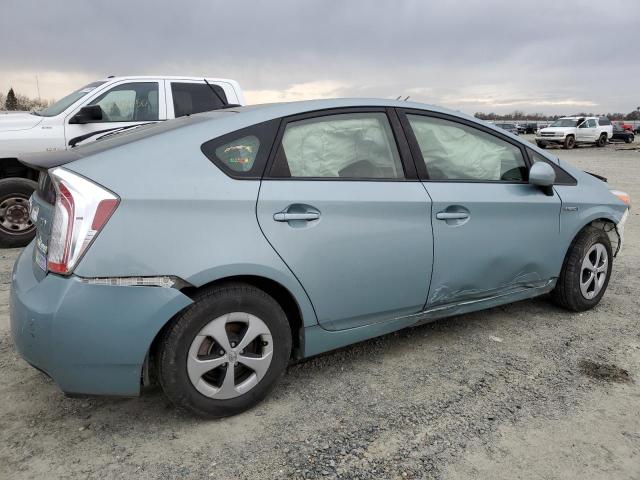 JTDKN3DU1F1913412 - 2015 TOYOTA PRIUS TURQUOISE photo 3