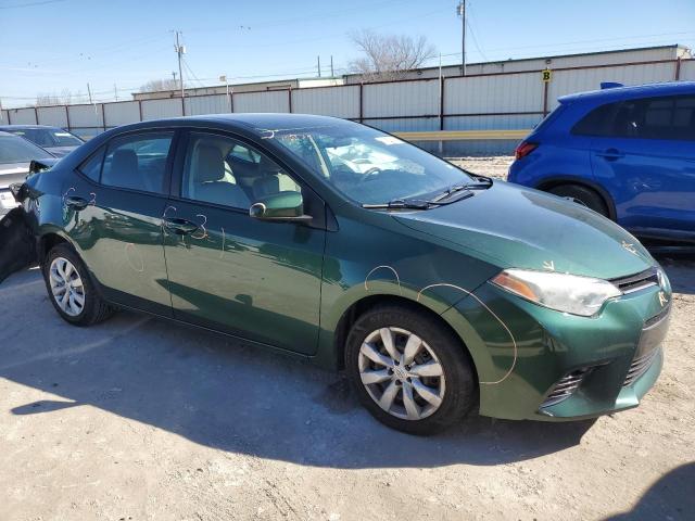 2T1BURHE1GC565312 - 2016 TOYOTA COROLLA L GREEN photo 4