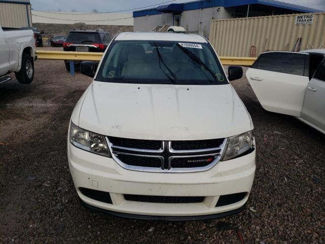 3C4PDCAB4CT204702 - 2012 DODGE JOURNEY SE WHITE photo 5