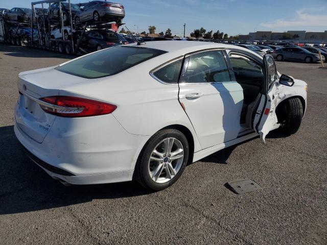 3FA6P0LU0JR234618 - 2018 FORD FUSION SE HYBRID WHITE photo 3