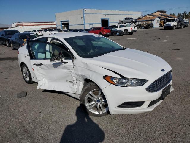 3FA6P0LU0JR234618 - 2018 FORD FUSION SE HYBRID WHITE photo 4