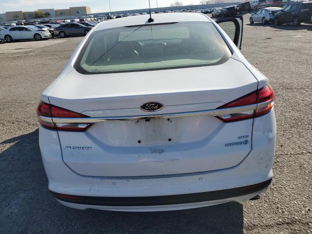 3FA6P0LU0JR234618 - 2018 FORD FUSION SE HYBRID WHITE photo 6