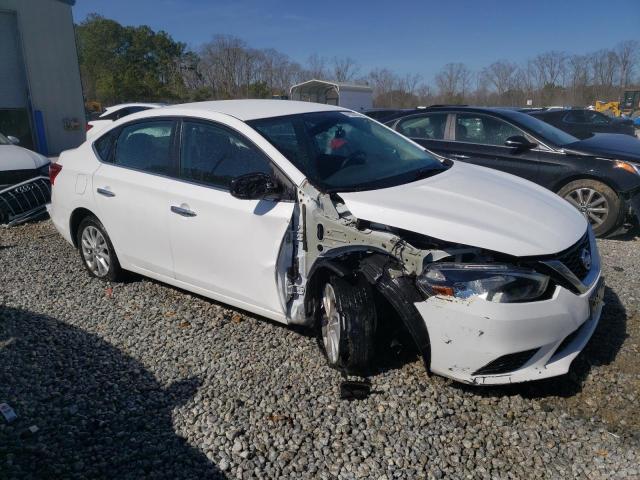 3N1AB7AP1KY411793 - 2019 NISSAN SENTRA S WHITE photo 4