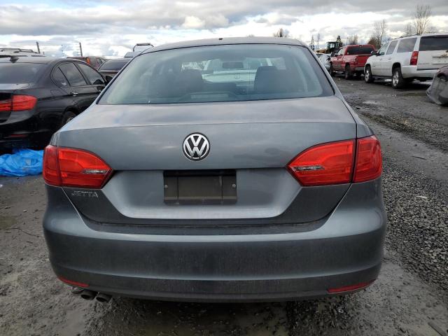 3VW2K7AJ0DM224985 - 2013 VOLKSWAGEN JETTA BASE GRAY photo 6