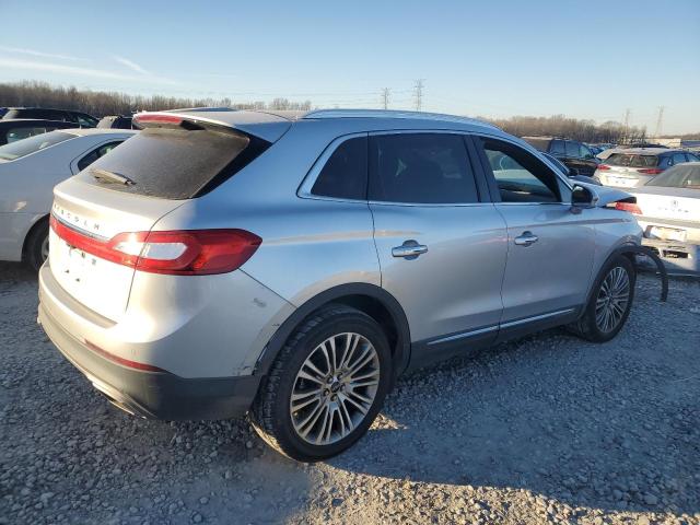 2LMPJ6LR1JBL26365 - 2018 LINCOLN MKX RESERVE Արծաթագույն լուսանկար 3
