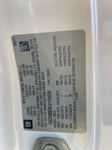 1GCHSBEA5J1139224 - 2018 CHEVROLET COLORADO WHITE photo 10