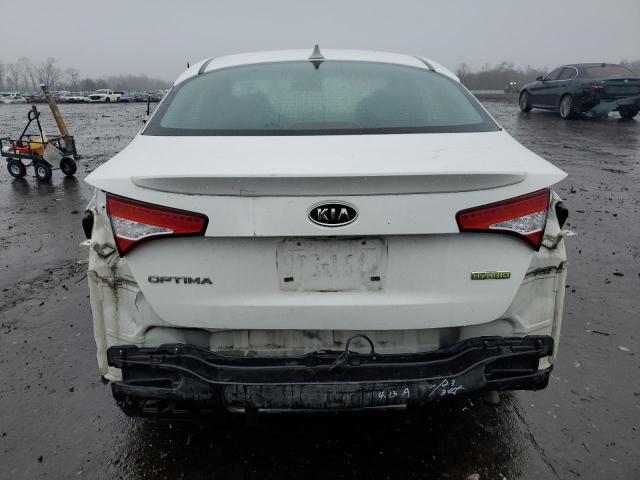 KNAGM4AD3B5000556 - 2011 KIA OPTIMA HYBRID WHITE photo 6