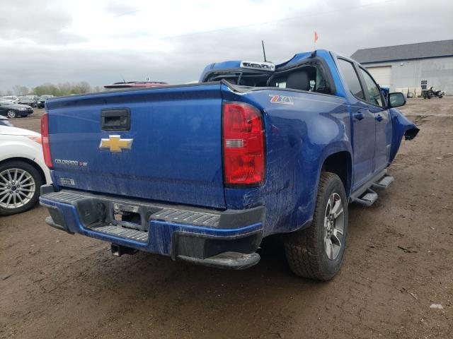 1GCGTDEN5J1118199 - 2018 CHEVROLET COLORADO Z71 BLUE photo 4