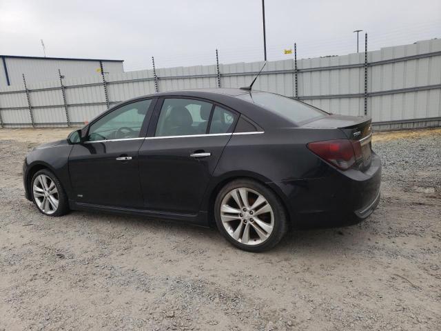 1G1PH5SC1C7212583 - 2012 CHEVROLET CRUZE LTZ BLACK photo 2