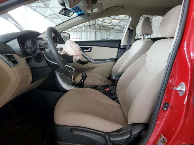 KMHDH4AE7FU456683 - 2015 HYUNDAI ELANTRA SE RED photo 7