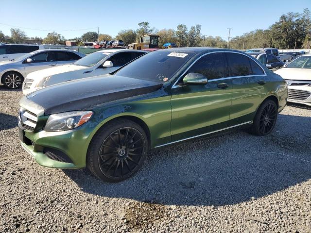 55SWF4KB6FU004948 - 2015 MERCEDES-BENZ C 300 4MATIC GREEN photo 1