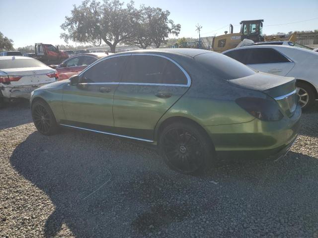 55SWF4KB6FU004948 - 2015 MERCEDES-BENZ C 300 4MATIC GREEN photo 2