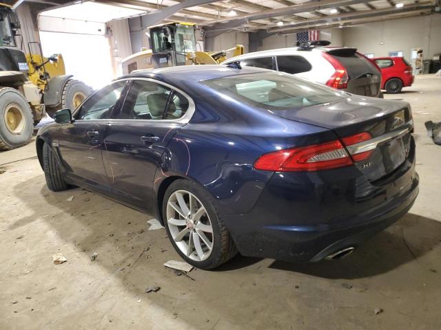 SAJWJ0FF8F8U70405 - 2015 JAGUAR XF 3.0 SPORT AWD BLUE photo 2