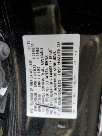 19UUA8F53DA006120 - 2013 ACURA TL TECH BLACK photo 12
