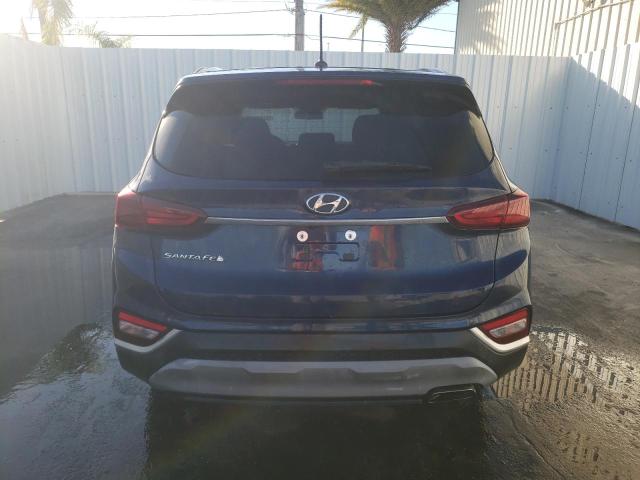 5NMS23AD0KH050647 - 2019 HYUNDAI SANTA FE SE BLUE photo 6