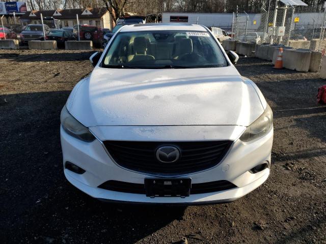 JM1GJ1W60E1138734 - 2014 MAZDA 6 GRAND TOURING WHITE photo 5