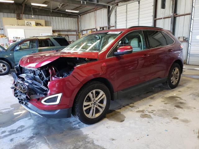 2FMTK3J80FBB91435 - 2015 FORD EDGE SEL BURGUNDY photo 1