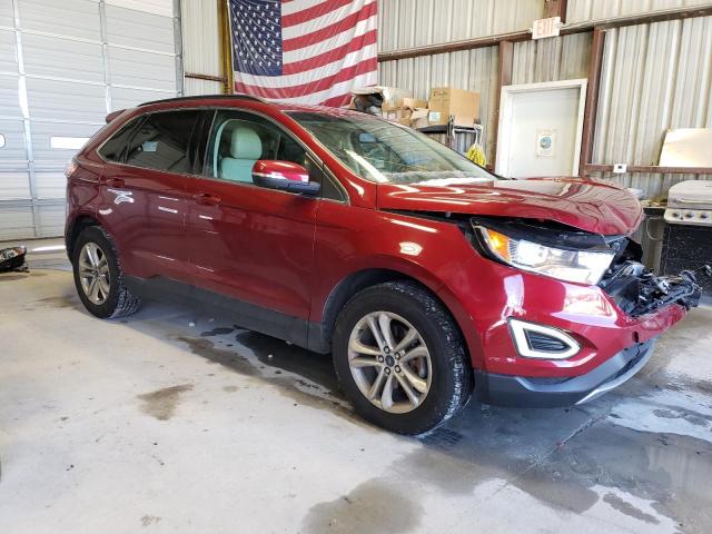 2FMTK3J80FBB91435 - 2015 FORD EDGE SEL BURGUNDY photo 4