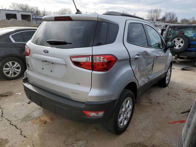 MAJ6S3GLXLC347768 - 2020 FORD ECOSPORT SE SILVER photo 3