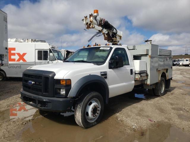 1FD4F46YX8EA84391 - 2008 FORD F450 SUPER DUTY WHITE photo 1