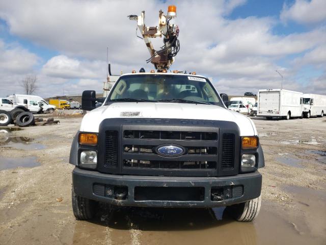 1FD4F46YX8EA84391 - 2008 FORD F450 SUPER DUTY WHITE photo 5