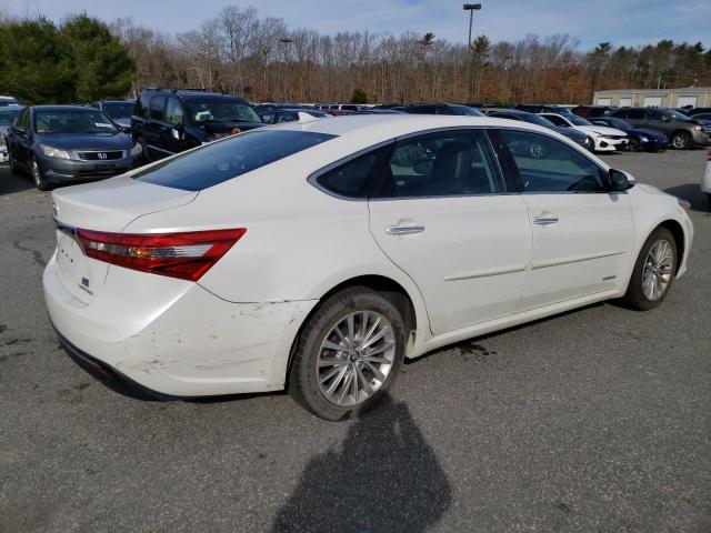 4T1BD1EB1JU064017 - 2018 TOYOTA AVALON HYBRID WHITE photo 3