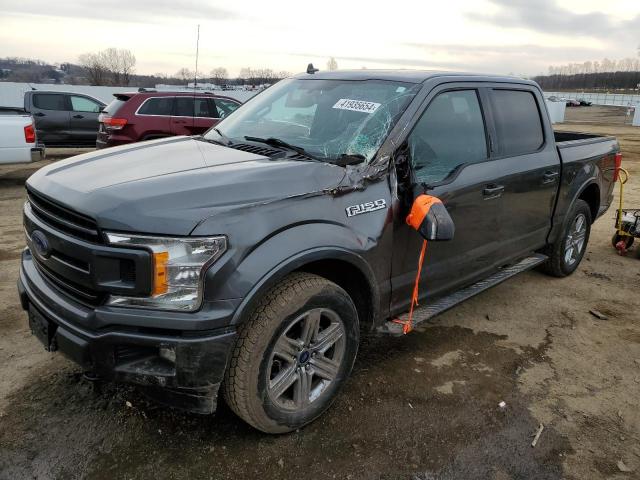 1FTEW1EPXJFE61706 - 2018 FORD F150 SUPERCREW GRAY photo 1