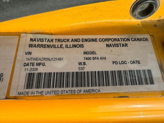 1HTWEAZR59J121491 - 2009 INTERNATIONAL 7000 7400 YELLOW photo 10