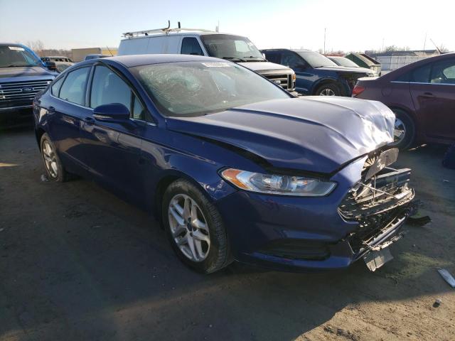 3FA6P0H78GR303342 - 2016 FORD FUSION SE BLUE photo 4