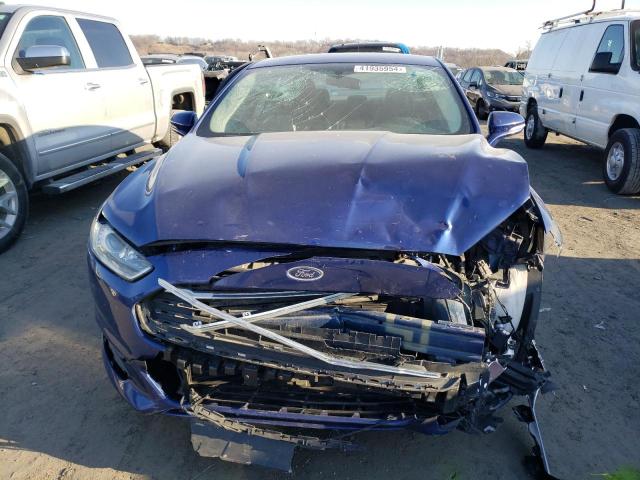 3FA6P0H78GR303342 - 2016 FORD FUSION SE BLUE photo 5