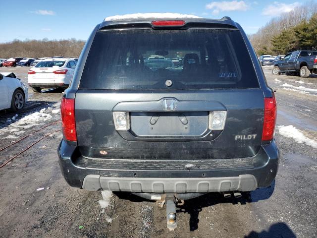 2HKYF18513H547485 - 2003 HONDA PILOT EXL GRAY photo 6