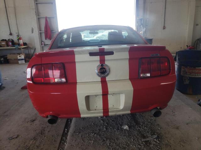 1ZVHT82H275351790 - 2007 FORD MUSTANG GT RED photo 6