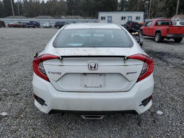 2HGFC2F84MH554901 - 2021 HONDA CIVIC SPORT WHITE photo 6