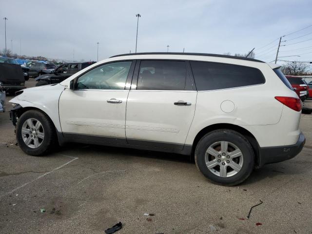 1GNKVJED9CJ183013 - 2012 CHEVROLET TRAVERSE LT WHITE photo 2