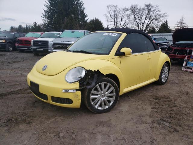 3VWRF31Y08M404837 - 2008 VOLKSWAGEN NEW BEETLE CONVERTIBLE SE YELLOW photo 1